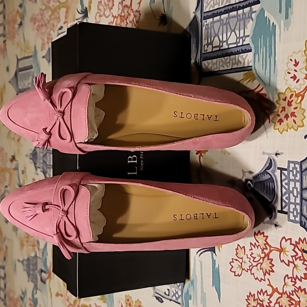 Talbots Francesca Bow Tie Flats Sz 8M